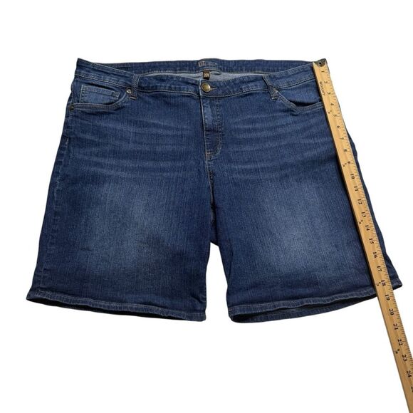 Kut from the Kloth Denim Shorts Blue Plus Size 20W - Picture 8 of 15